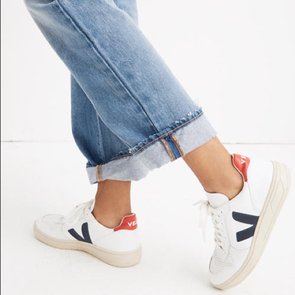 Veja V-10 Blue, Red, White Sneakers